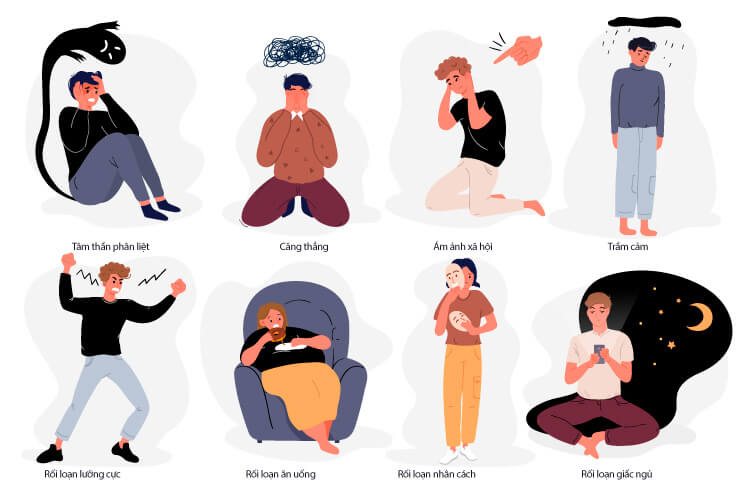 bệnh lý tâm thnaf ảnh hưởng tới trí nhớ người trẻ